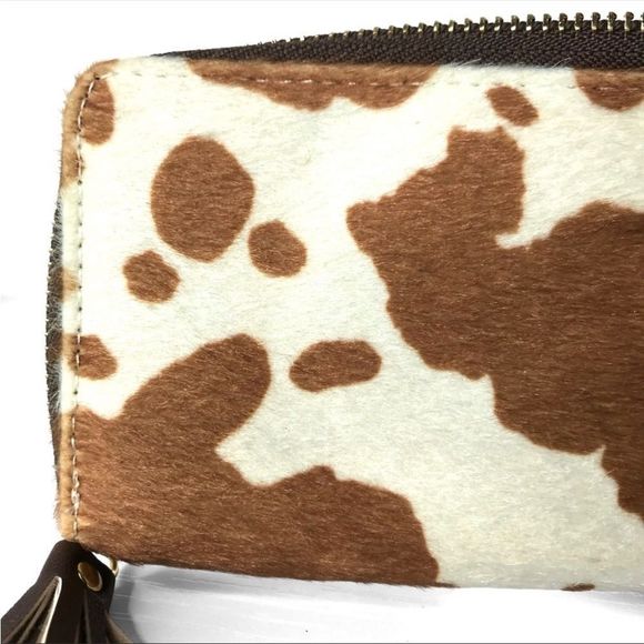 COW print zippered mini Pouch Coin Purse - Picture 4 of 4